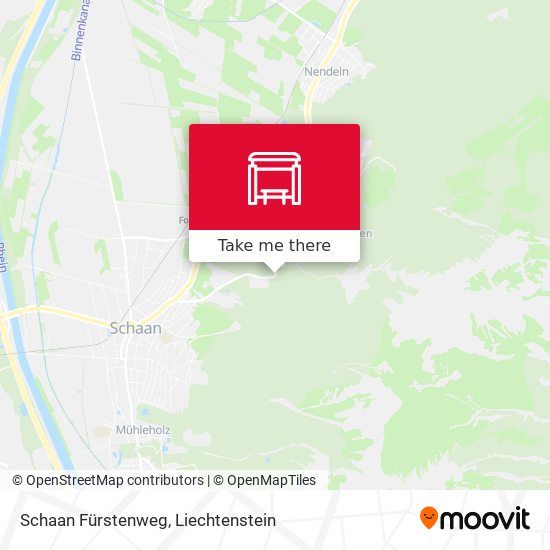 Schaan Fürstenweg map