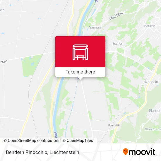 Bendern Pinocchio map