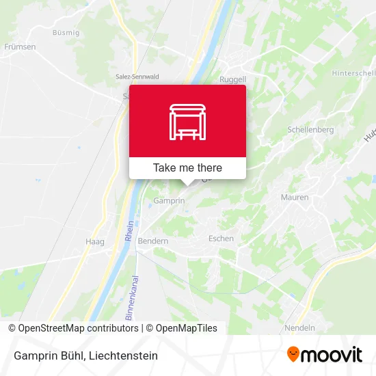 Gamprin Bühl map