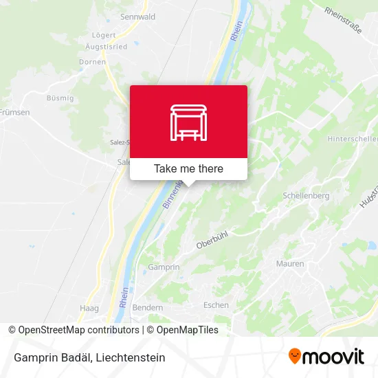Gamprin Badäl map