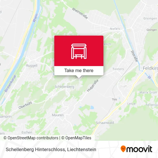 Schellenberg Hinterschloss map