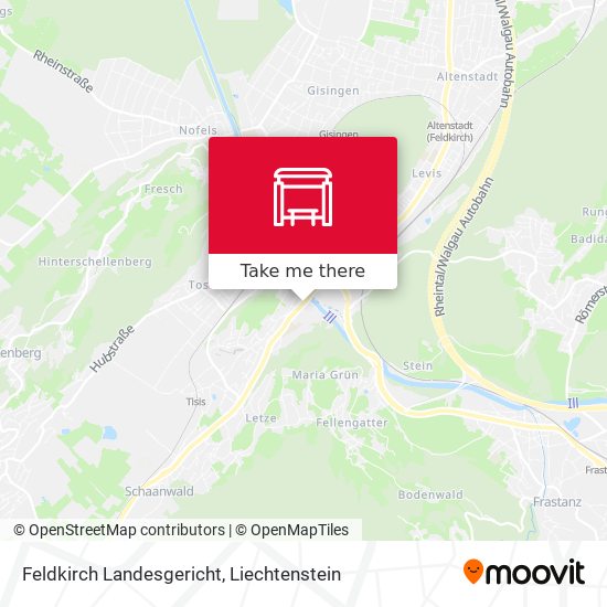 Feldkirch Landesgericht map