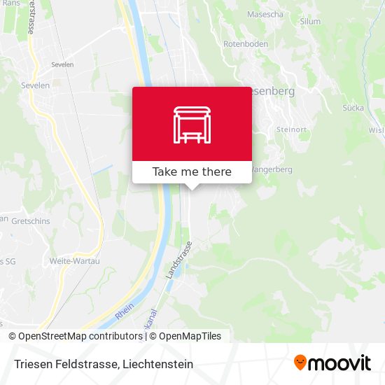 Triesen Feldstrasse map