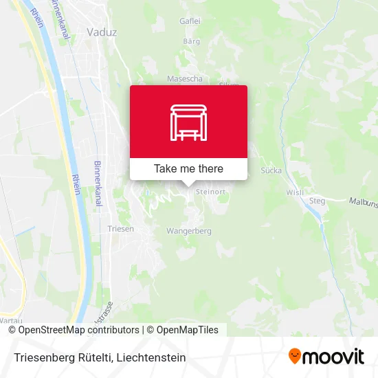 Triesenberg Rütelti map