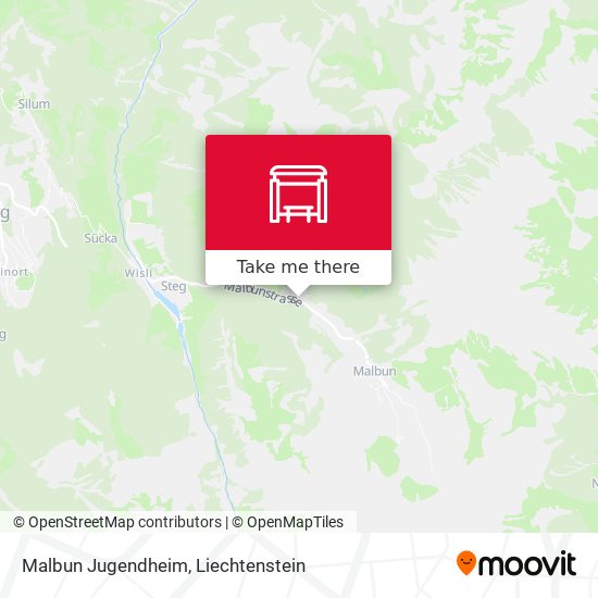 Malbun Jugendheim map