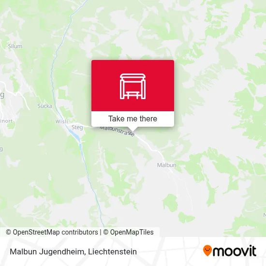 Malbun Jugendheim map