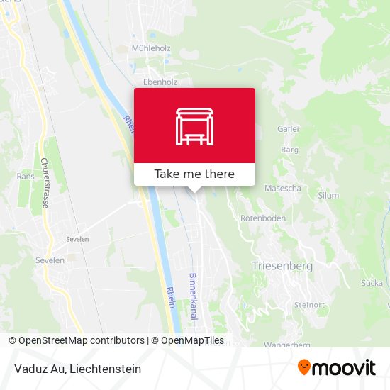Vaduz Au map