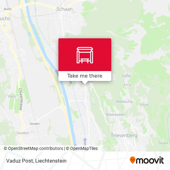 Vaduz Post map