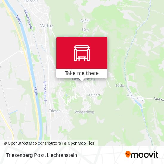 Triesenberg Post map