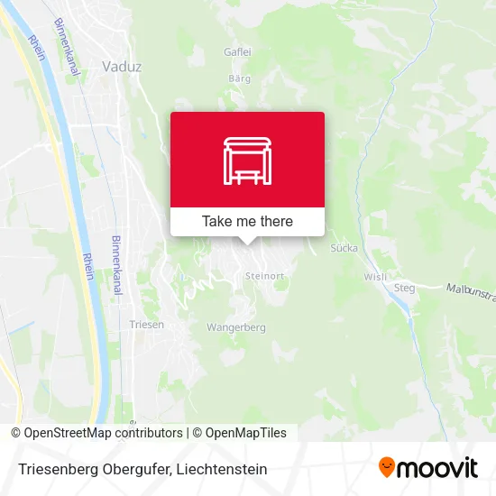 Triesenberg Obergufer map