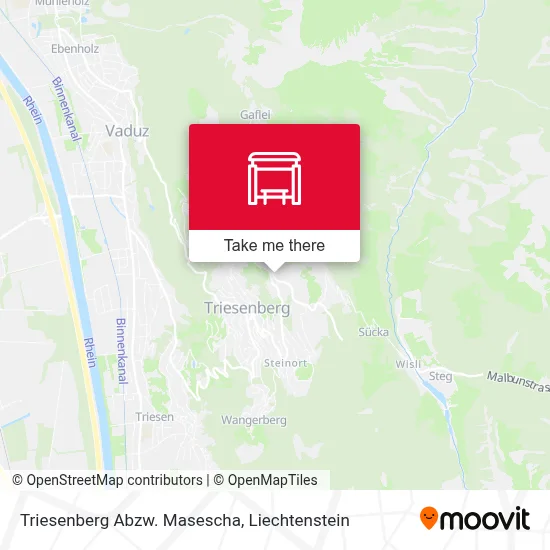 Triesenberg Abzw. Masescha map