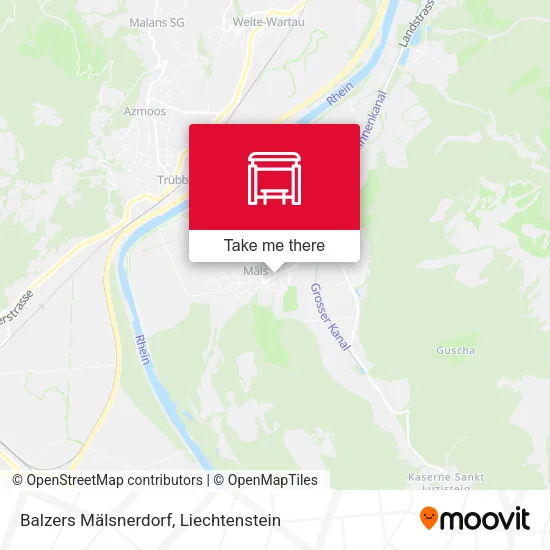 Balzers Mälsnerdorf map