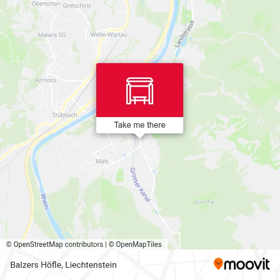 Balzers Höfle map