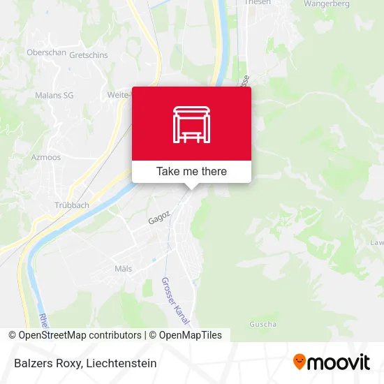 Balzers Roxy map