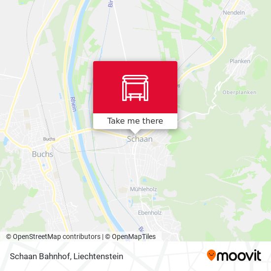 Schaan Bahnhof map