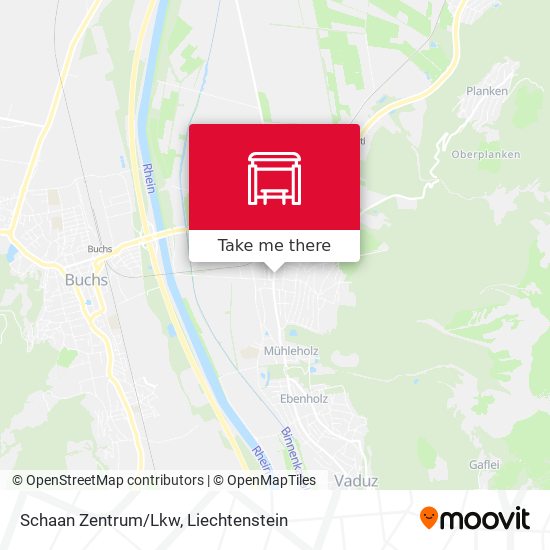 Schaan Zentrum/Lkw map