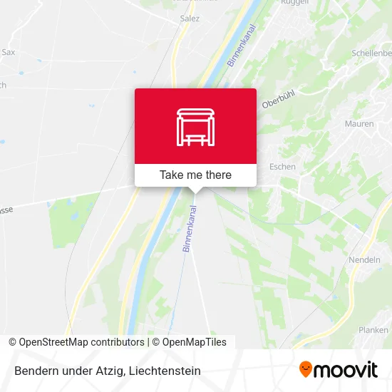 Bendern under Atzig map
