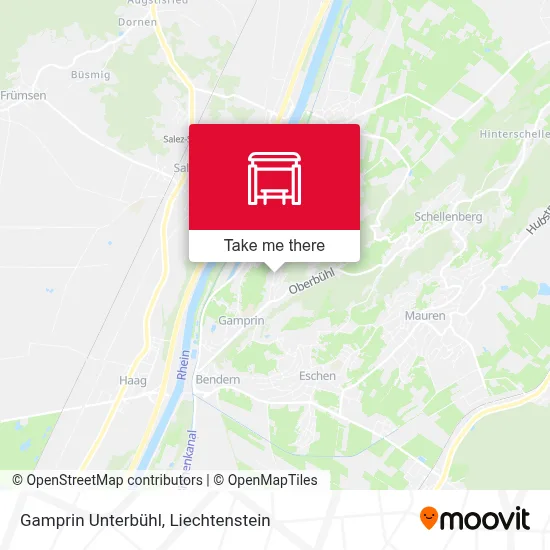 Gamprin Unterbühl map