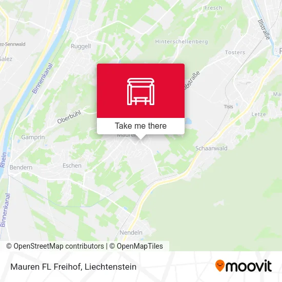 Mauren FL Freihof map