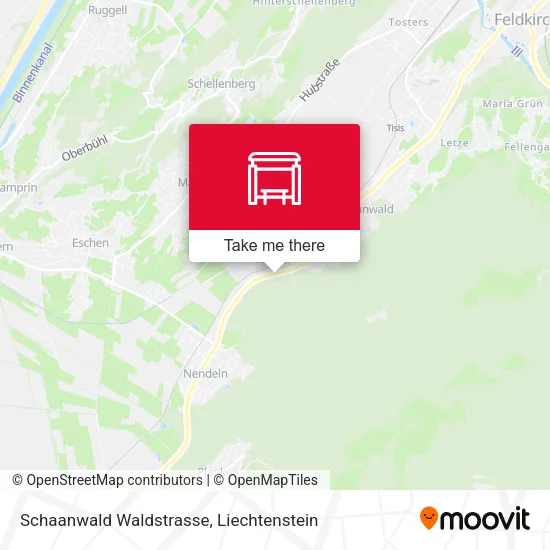 Schaanwald Waldstrasse map