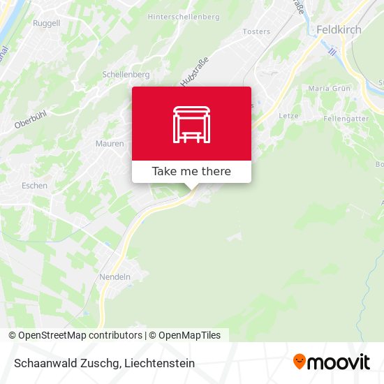 Schaanwald Zuschg map