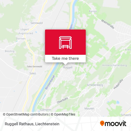 Ruggell Rathaus map
