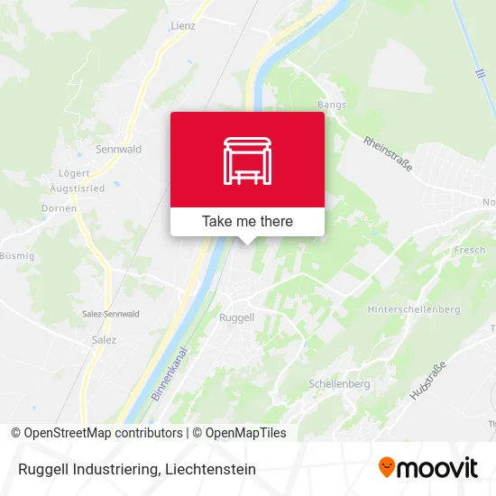Ruggell Industriering map