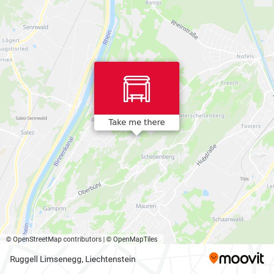 Ruggell Limsenegg map