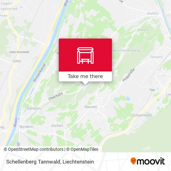 Schellenberg Tannwald map