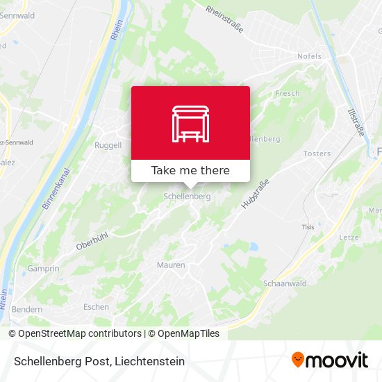 Schellenberg Post map