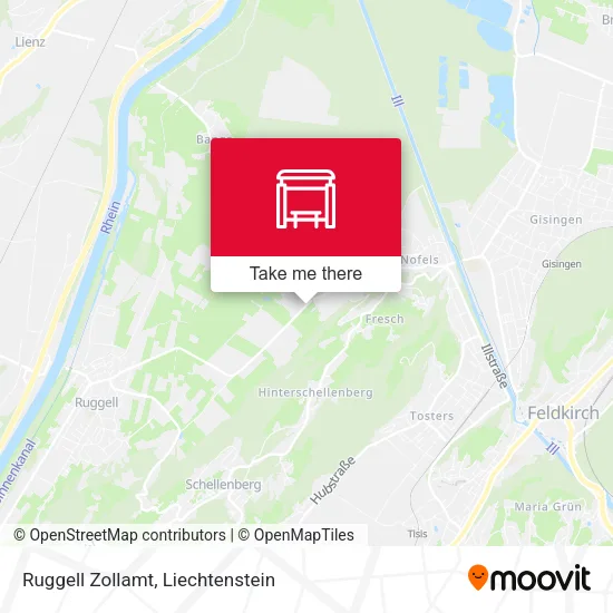 Ruggell Zollamt map
