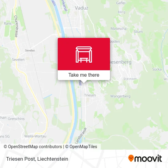 Triesen Post map