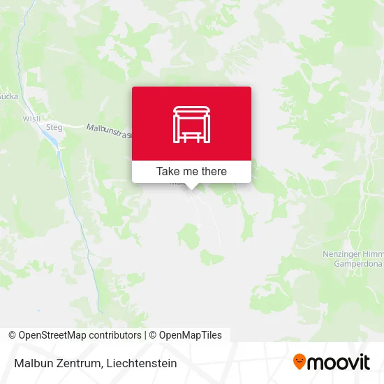 Malbun Zentrum map