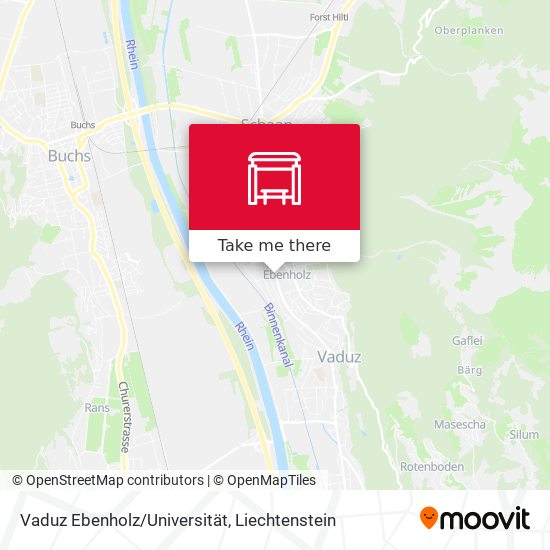 Vaduz Ebenholz/Universität map