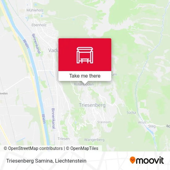 Triesenberg Samina map