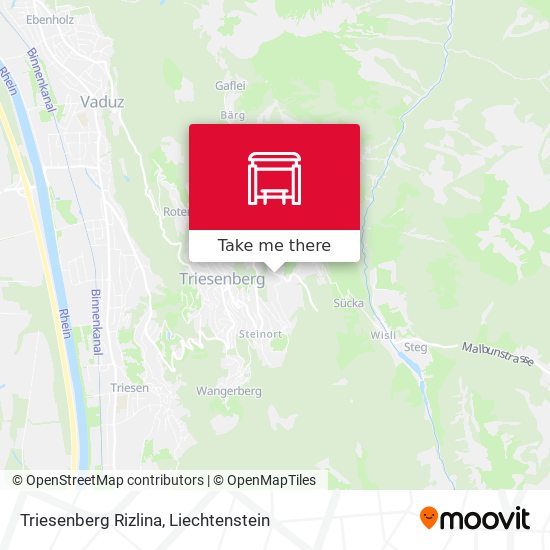 Triesenberg Rizlina map