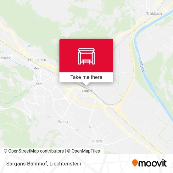 Sargans Bahnhof map