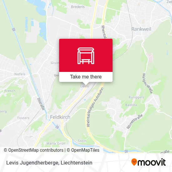 Levis Jugendherberge map