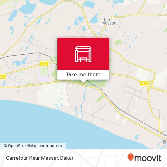 Carrefour Keur Massar map