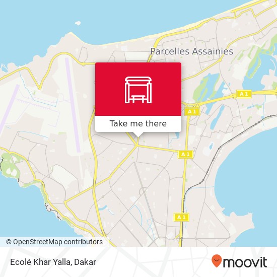 Ecolé Khar Yalla map
