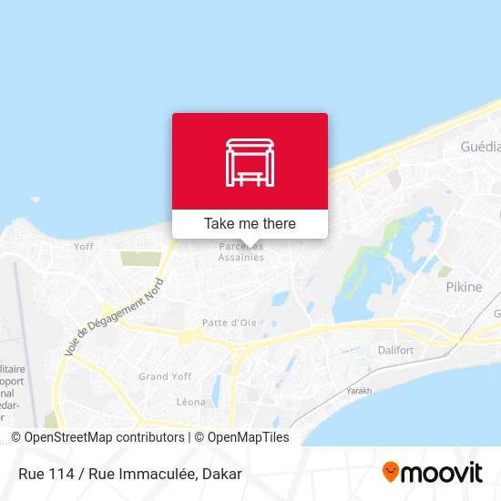 Rue 114 / Rue Immaculée map