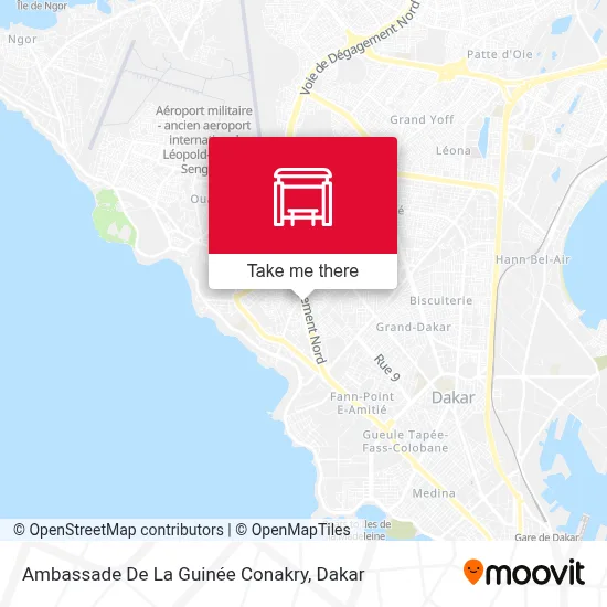 Ambassade De La Guinée Conakry map