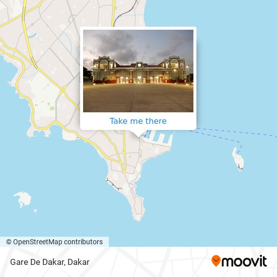 Gare De Dakar map