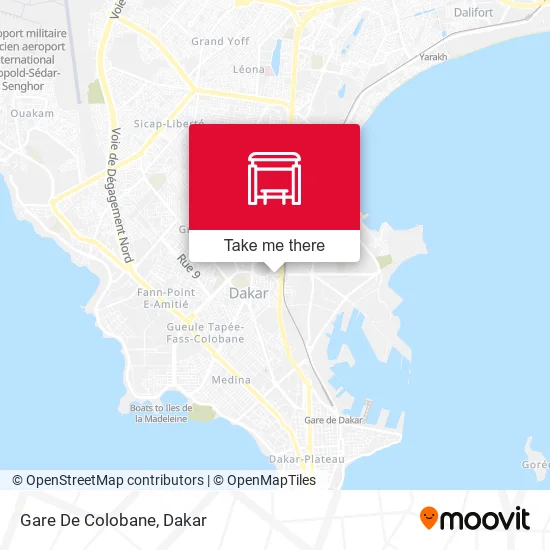 Gare De Colobane map