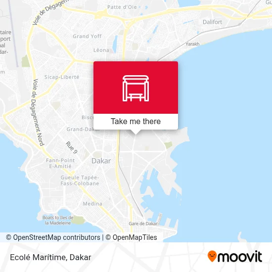 Ecolé Marítime map