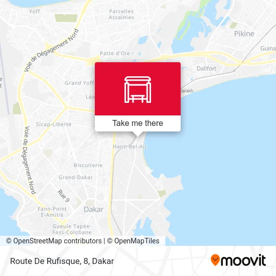 Route De Rufisque, 8 map