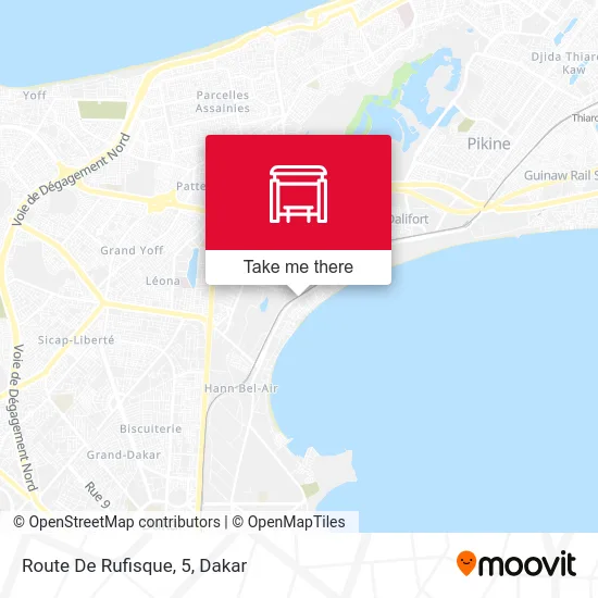 Route De Rufisque, 5 map