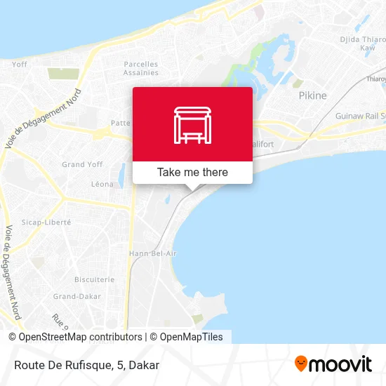 Route De Rufisque, 5 map