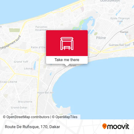 Route De Rufisque, 170 map