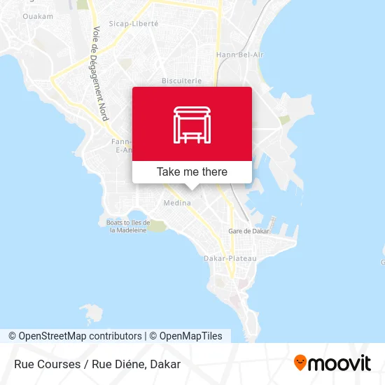 Rue Courses / Rue Diéne map